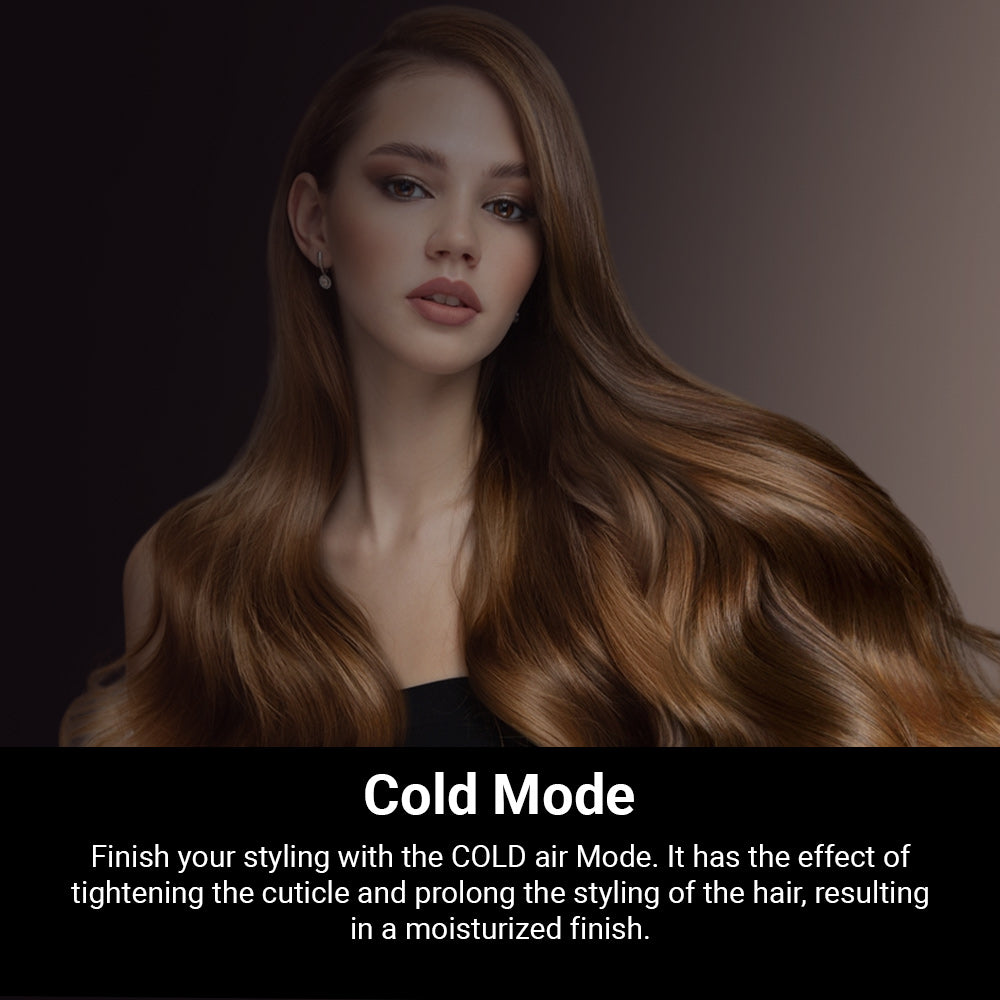 SHARP 1800W Foldable Hair Dryer | Plasmacluster Technology | Precision Modelling Nozzle | IB-NP7N-P
