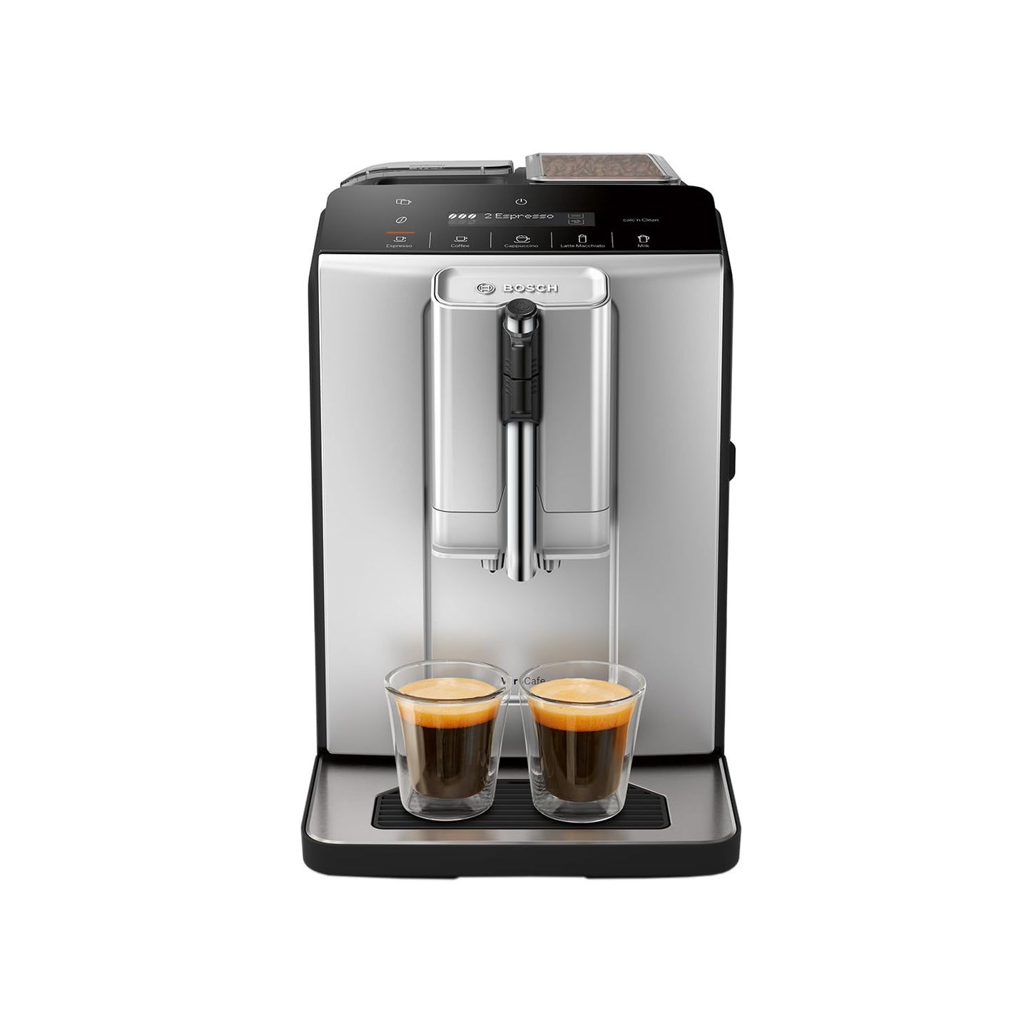 Bosch VeroCafe Fully Automatic Coffee Machine | 5 Beverage Options | CeramDrive Grinder | Smooth Milk Foam | TIE20301IN