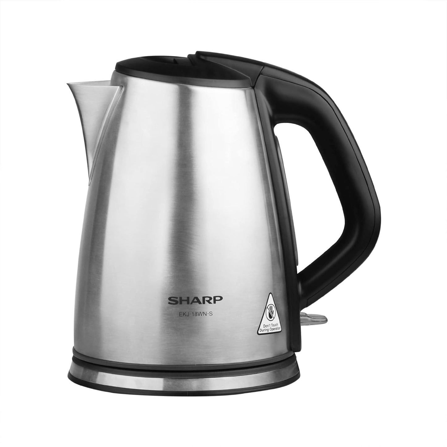 SHARP Stainless Steel Electric Kettle 1.8 Litre Electric Kettle | Auto-Cut function, Auto Lid Open | Japan Quality | EKJ-18WN-S