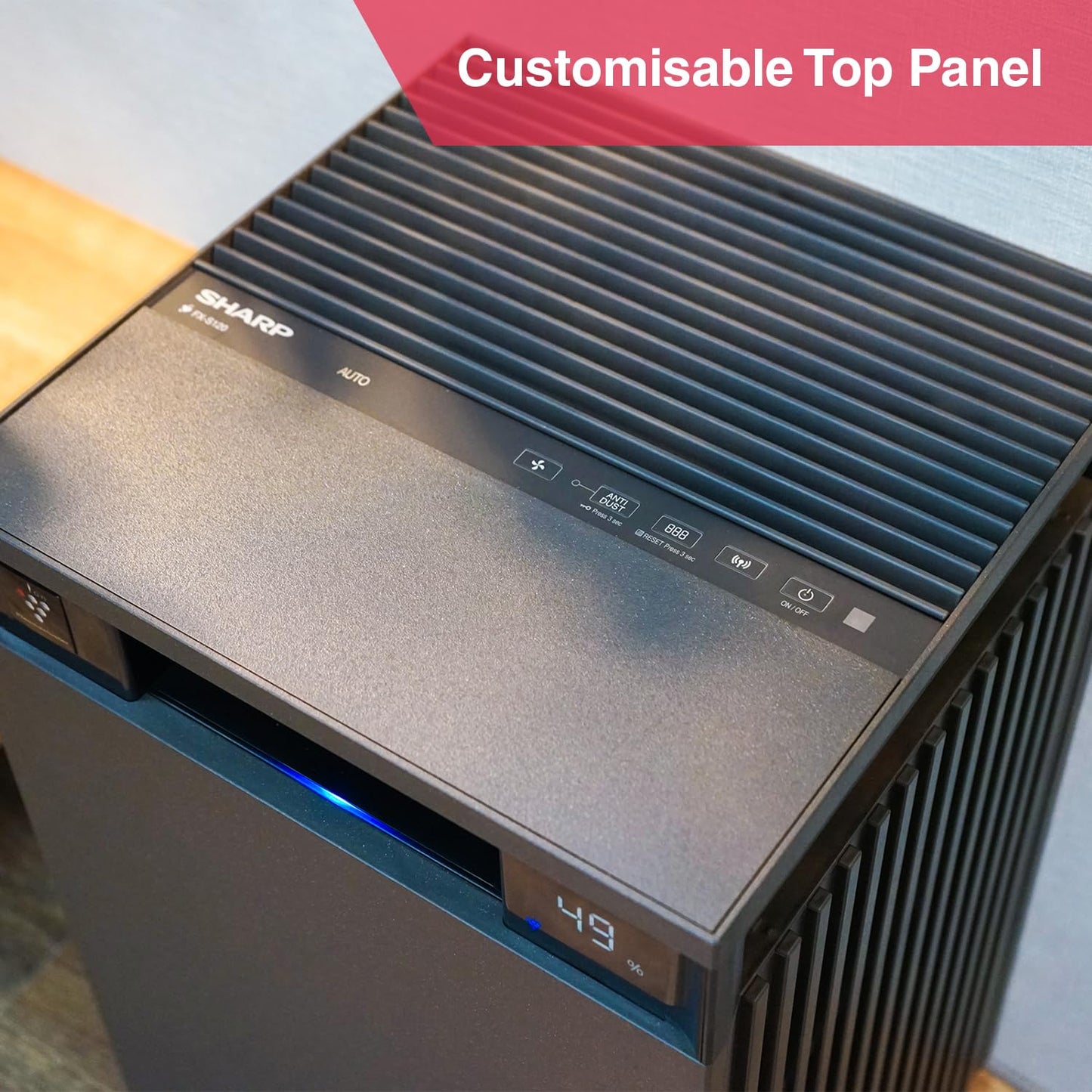 SHARP PureFit Air Purifier with Plasmacluster | Removes 99.97% Pollutants - Bacteria, Virus, Mold, VOCs | 4-Stage Filters | Japan Technology | 930 sq.ft. | FX-S120M-H