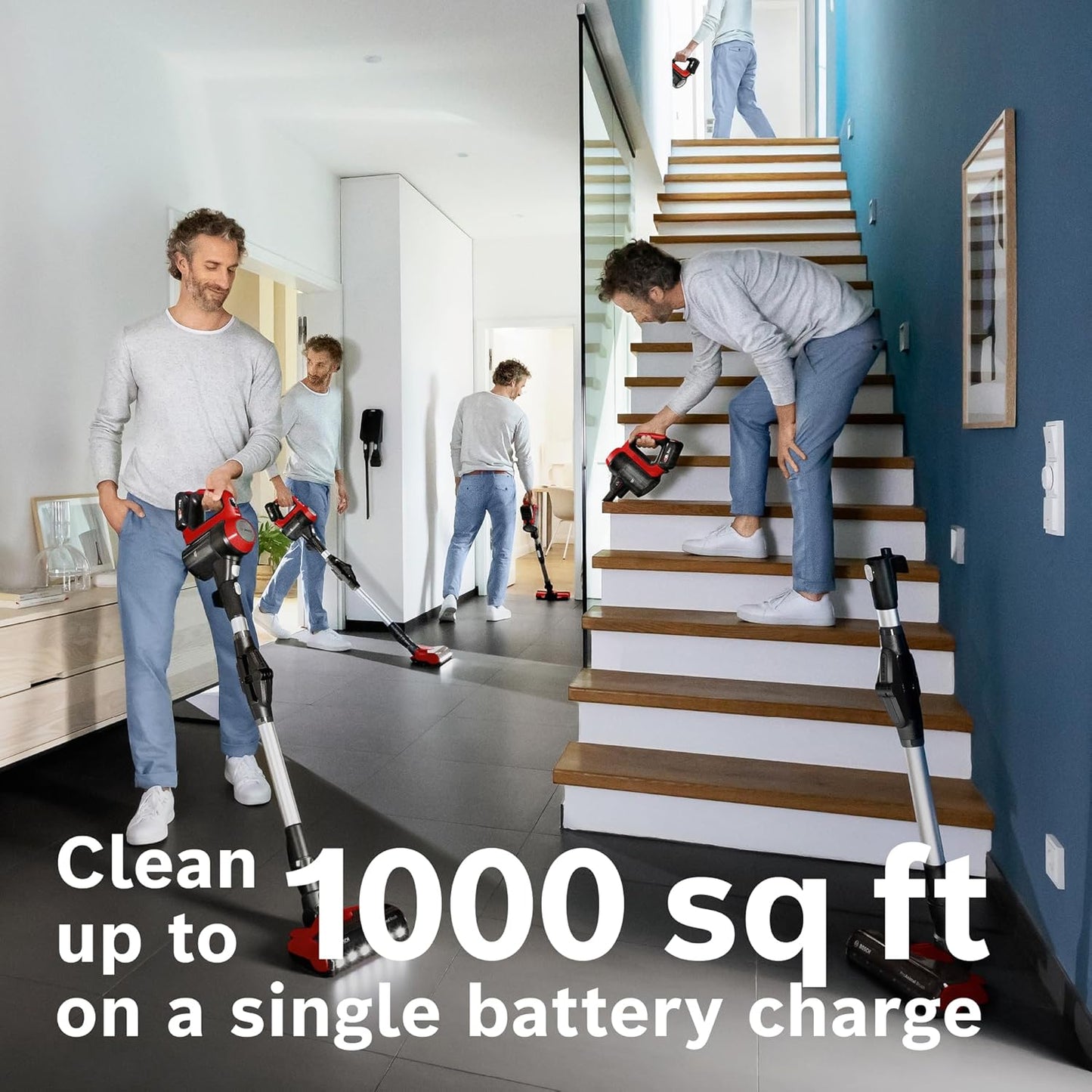 Bosch Unlimited 7 ProAnimal | Cordless Vacuum Cleaner with Rechargeable Battery, FlexTube, LED Lighting | 10 Year Motor Warranty | BCS71PETIN