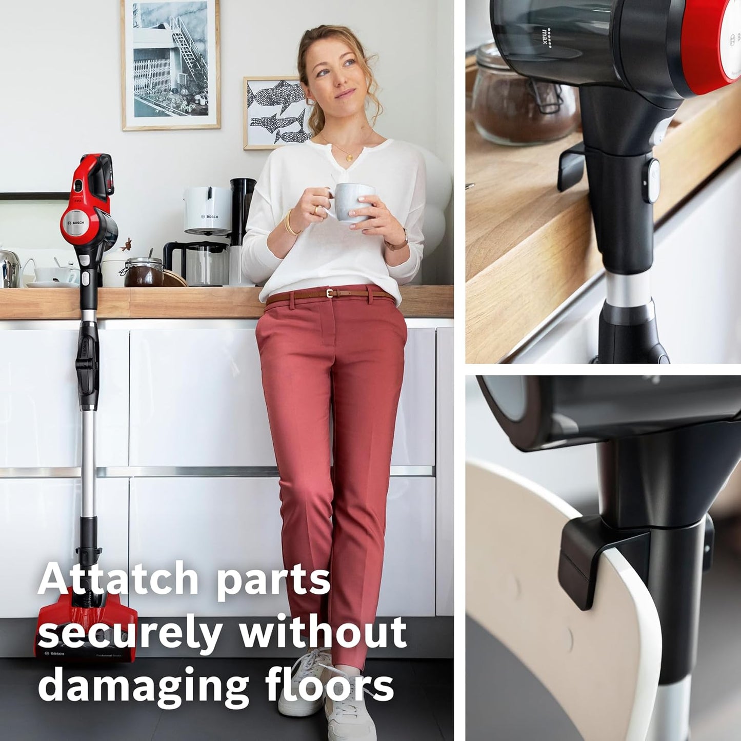 Bosch Unlimited 7 ProAnimal | Cordless Vacuum Cleaner with Rechargeable Battery, FlexTube, LED Lighting | 10 Year Motor Warranty | BCS71PETIN