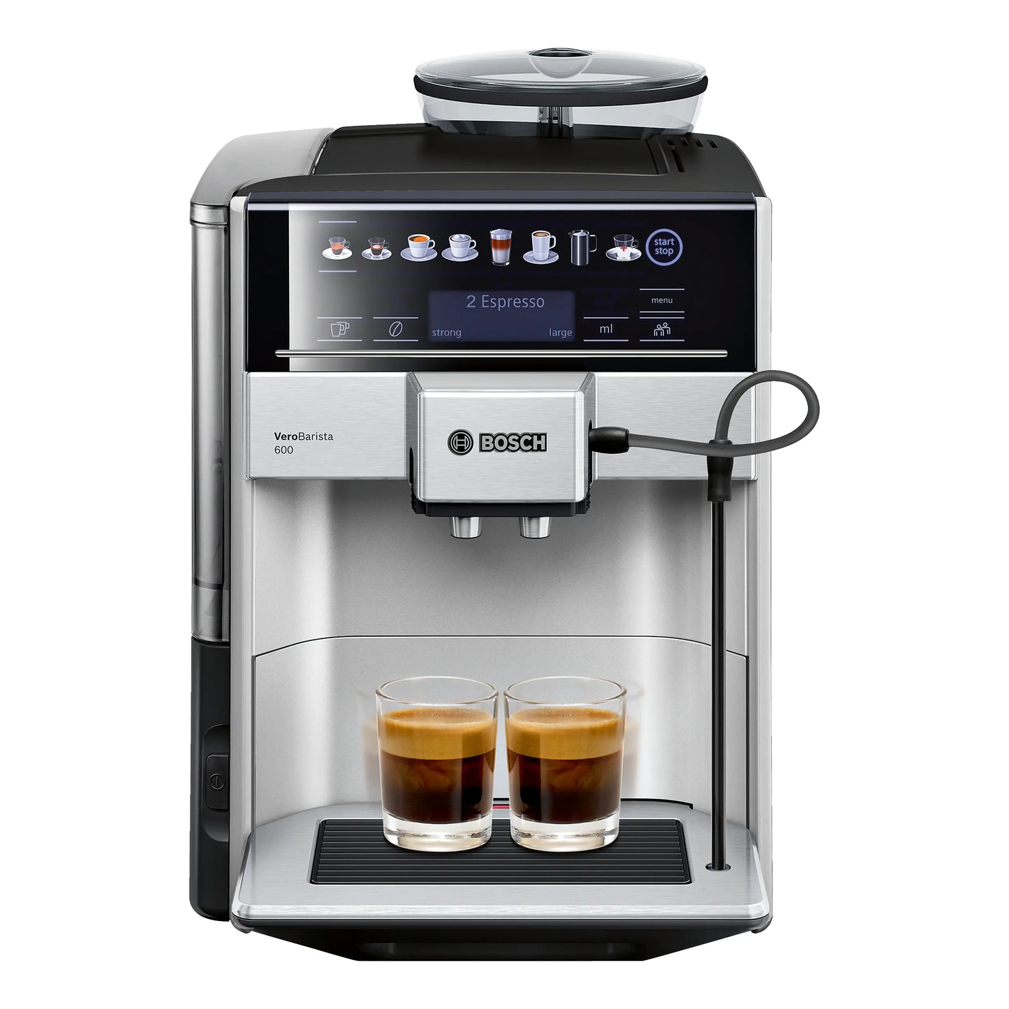 Bosch VeroBarista 600 Fully Automatic Espresso Machine | 12 Beverage Options, Insulated Milk Container | TIS65621IN