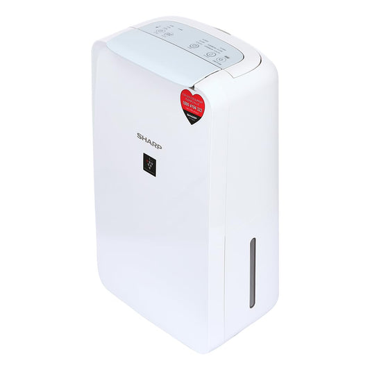 SHARP Compact Dehumidifier for Home & Office with Plasmacluster | Removes Bacteria, Virus, Mold, VOCs | Japan Technology |  250 sq.ft. | DW-P10M-W