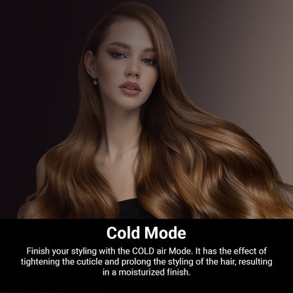 SHARP 1800W Foldable Hair Dryer | Plasmacluster Technology | Precision Modelling Nozzle | IB-NP7N-P