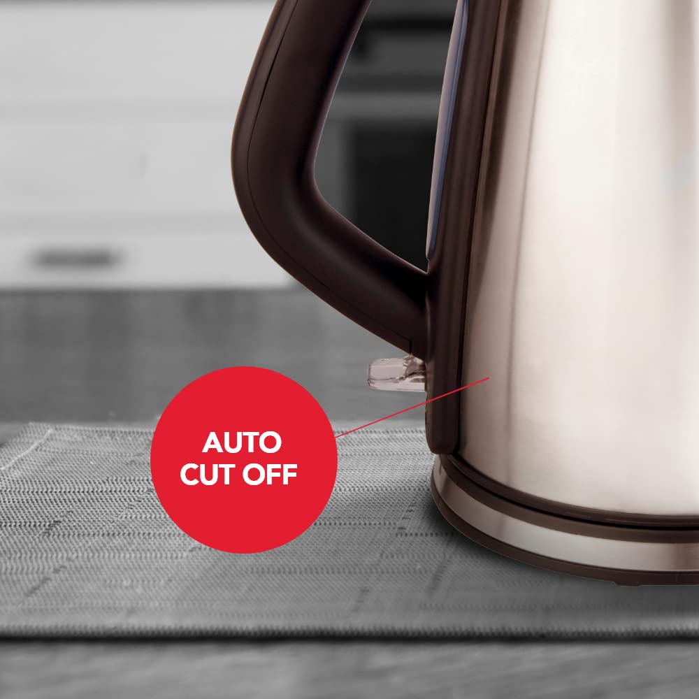 SHARP Stainless Steel Electric Kettle 1.8 Litre Electric Kettle | Auto-Cut function, Auto Lid Open | Japan Quality | EKJ-18WN-S