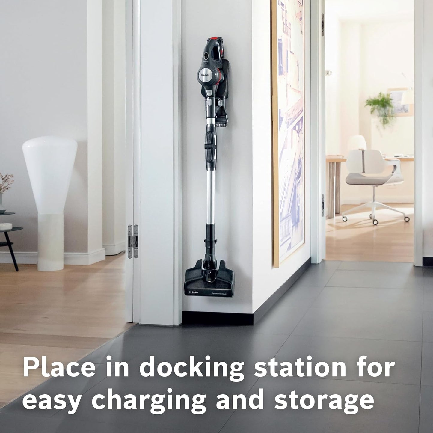 Bosch Unlimited 7 Cordless Vacuum Cleaner with Rechargeable Battery, FlexTube, LED Lighting | 10 Year Motor Warranty | BCS711AIN