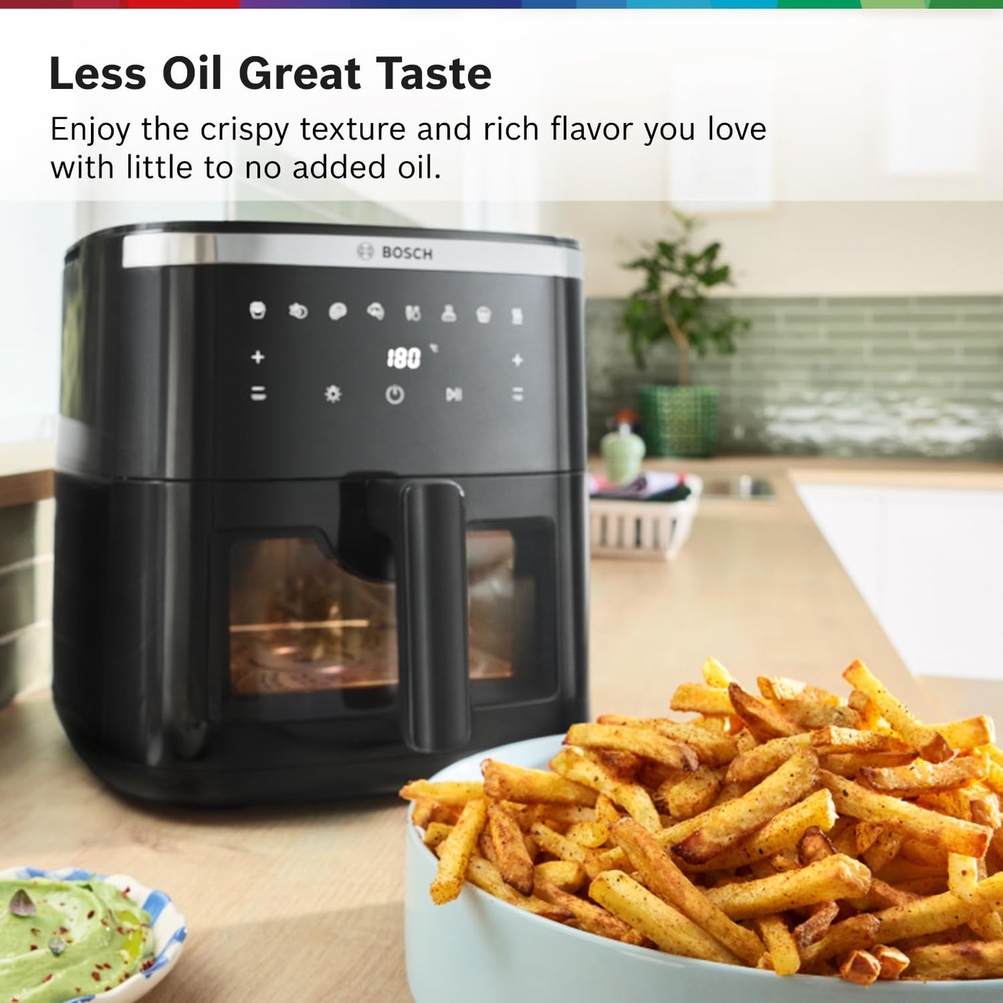 Bosch CrispMaxx 7.2L Air Fryer | Digital Touch Controls | 8 Functions | Illuminated Window | Shake Alarm | MAF671B0IN