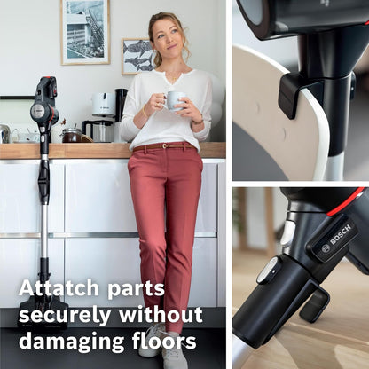 Bosch Unlimited 7 Cordless Vacuum Cleaner with Rechargeable Battery, FlexTube, LED Lighting | 10 Year Motor Warranty | BCS711AIN