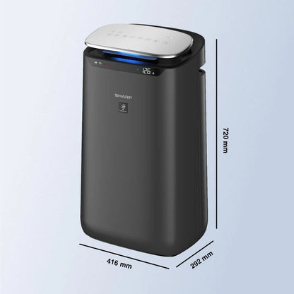 SHARP Air Purifier with Plasmacluster | Removes 99.97% Pollutants - Bacteria, Virus, Mold, VOCs | PM2.5 Indicator | 4-Stage Filter | Japan Tech | 680 ft² | FP‑J80M‑H